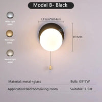 Appliques murales nordiques colorées | Marco Lucetti B Noir / 3 Température de couleur