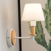 Appliques murales nordiques en bois pour chambre - Lampe de chevet moderne noir et blanc + LED | Marco Lucetti