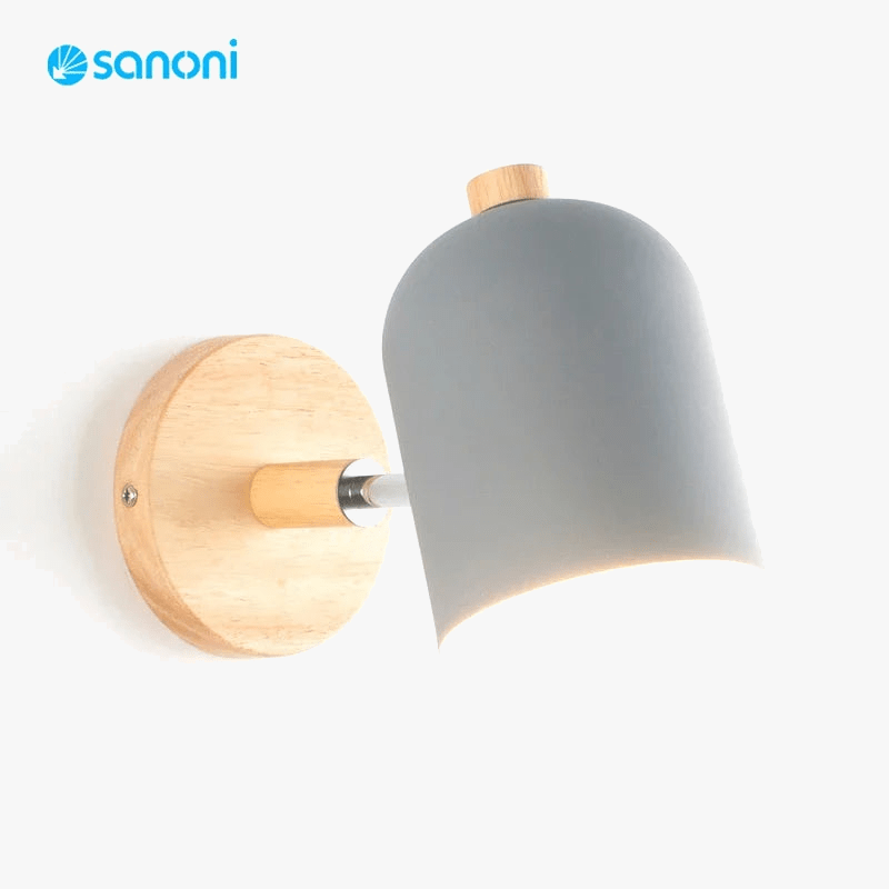 Appliques murales nordiques en bois pour une décoration élégante de chambre | Marco Lucetti