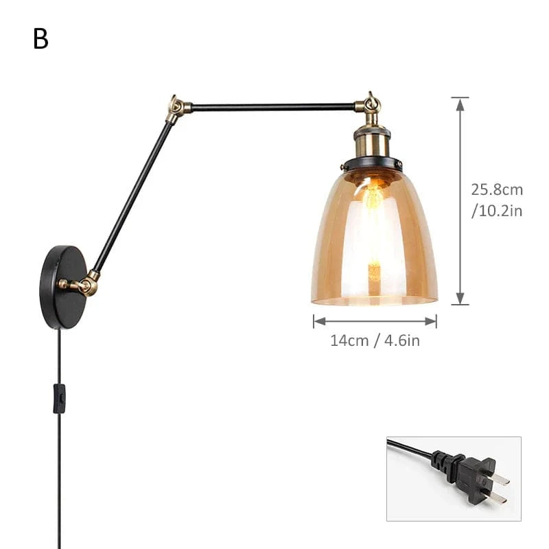 Appliques murales nordiques Long Pôle | Marco Lucetti Prise américaineB1