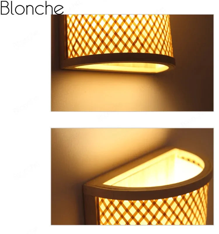 Appliques murales traditionnelles en bambou - Collection Rétro Chic