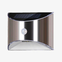 Appliques Solaires Chromées Arrondies à LED (Lot de 2) | Marco Lucetti