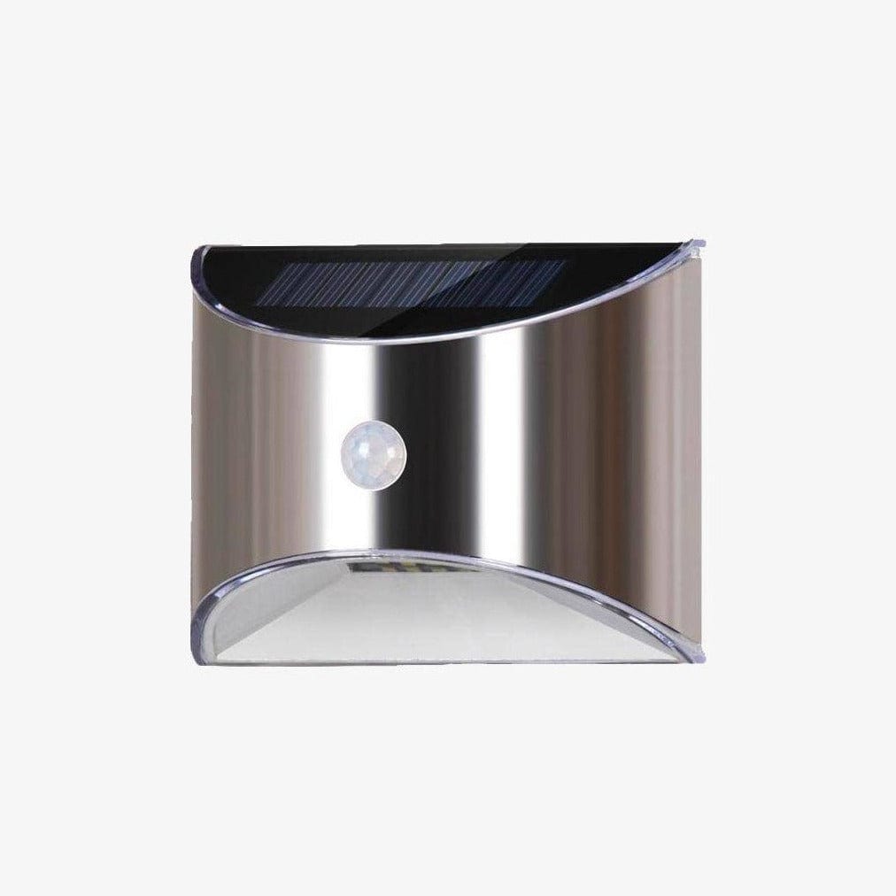 Appliques Solaires Chromées Arrondies à LED (Lot de 2) | Marco Lucetti