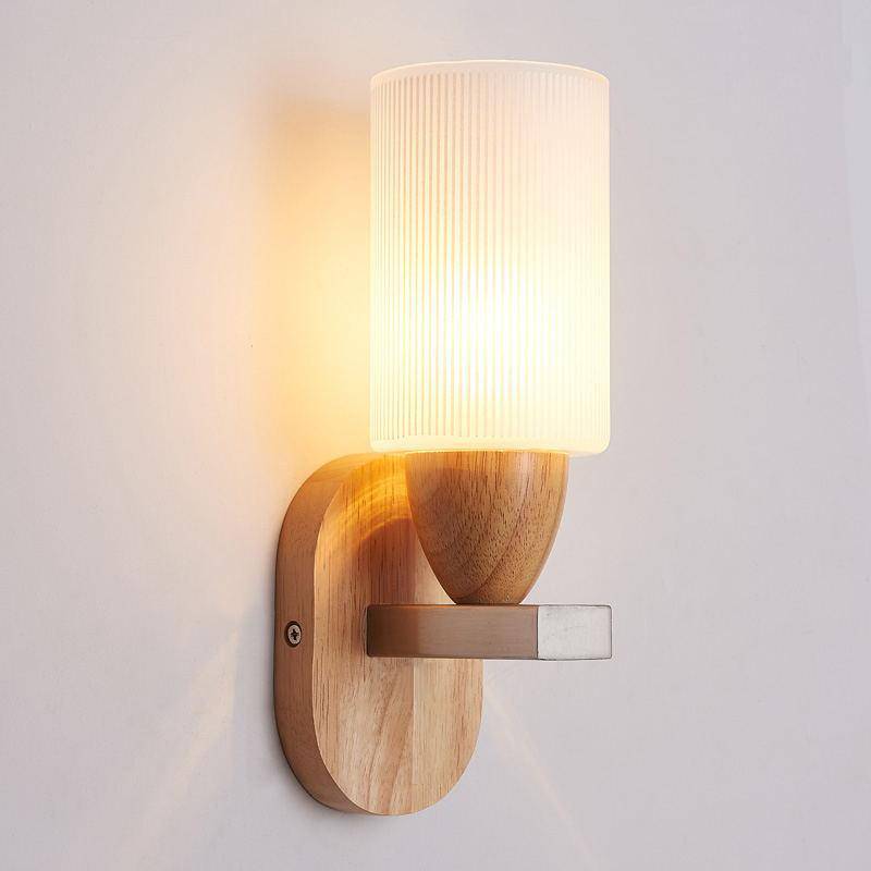 Arandela - Applique LED Bois et Abat-jour Verre | Marco Lucetti