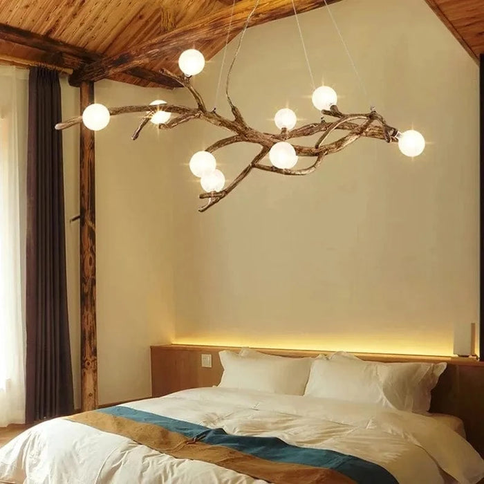 Arbre de Lumière - Lustre en Verre à Bulles à LED Vintage | Marco Lucetti