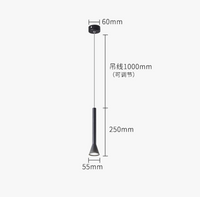 Suspension LED Art Créatif - Long Tube Lumineux