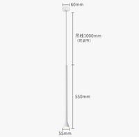 Suspension LED Art Créatif - Long Tube Lumineux