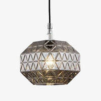 Suspension LED Rétro de Luxe en Verre