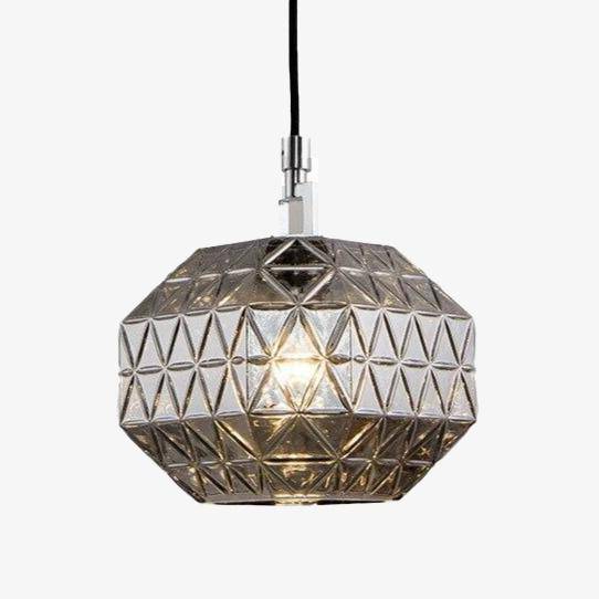 Suspension LED Rétro de Luxe en Verre