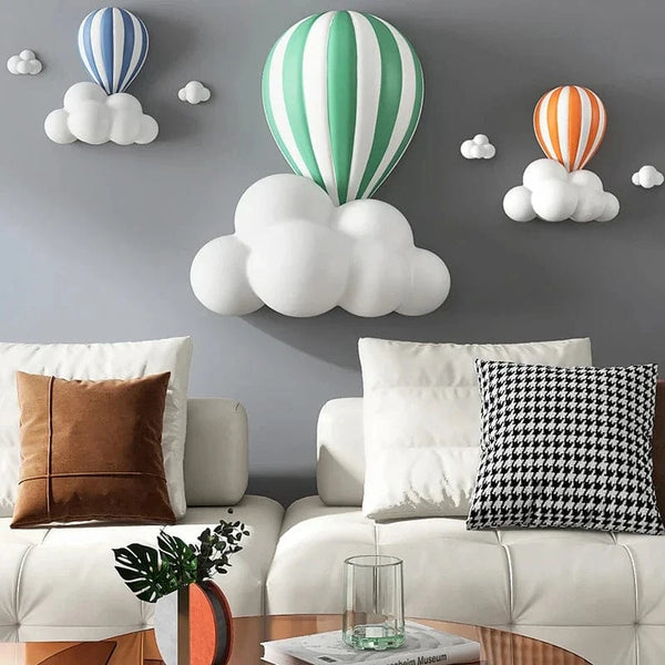 Ballon à Air Chaud 3D - Décoration Murale en Relief | Marco Lucetti