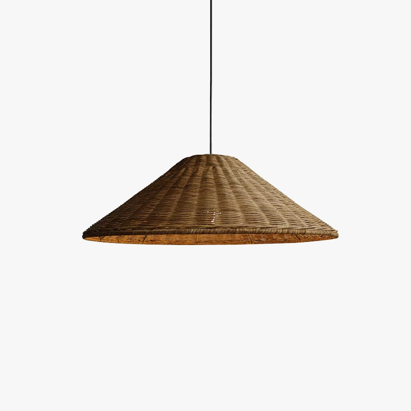 Suspension Zen en rotin de bambou