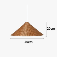 Suspension Zen en rotin de bambou