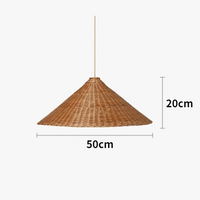 Suspension Zen en rotin de bambou