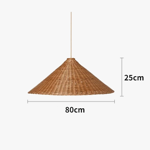 Suspension Zen en rotin de bambou