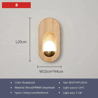 Bande Décorative Nordique en Bois LED pour la Maison | Marco Lucetti WL614B Burlywood / Blanc froid