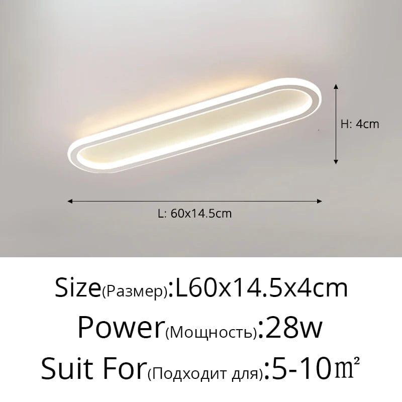 Bande LED moderne plafonniers pour éclairage intérieur chic et élégant | Marco Lucetti