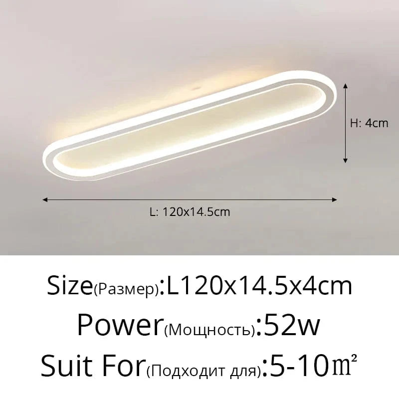 Bande LED moderne plafonniers pour éclairage intérieur chic et élégant | Marco Lucetti Blanc 120cm / Blanc chaud