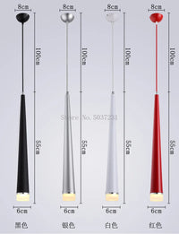 Suspension conique LED Design pour plafond avec décor artistique