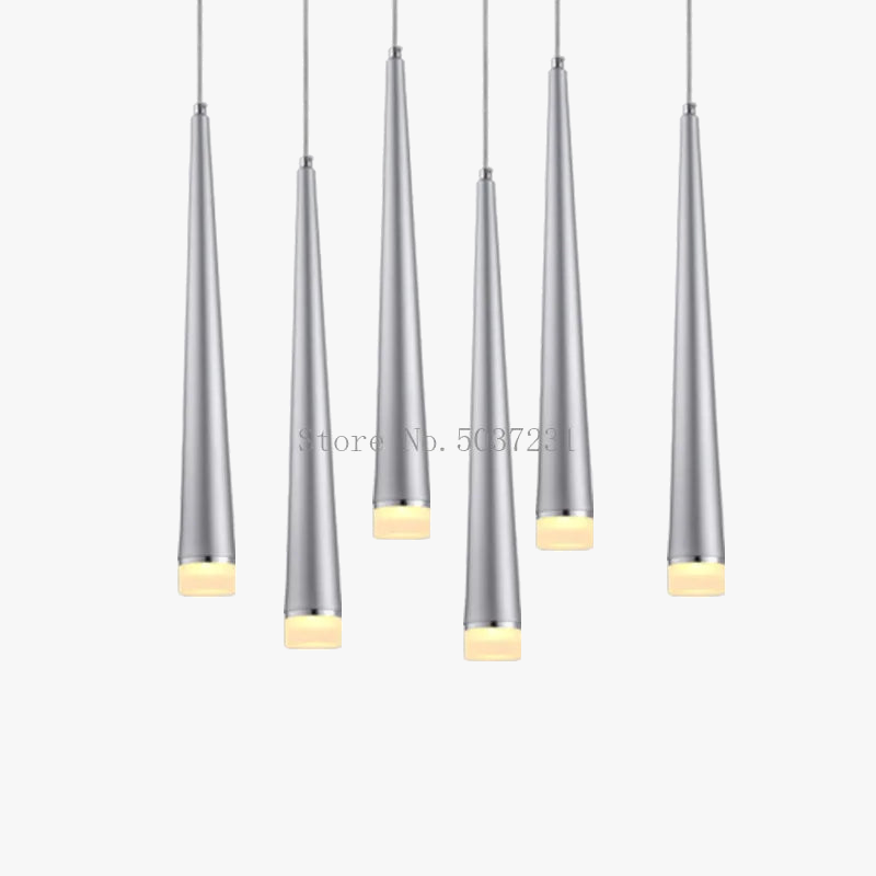 Suspension conique LED Design pour plafond avec décor artistique