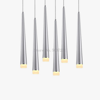 Suspension conique LED Design pour plafond avec décor artistique