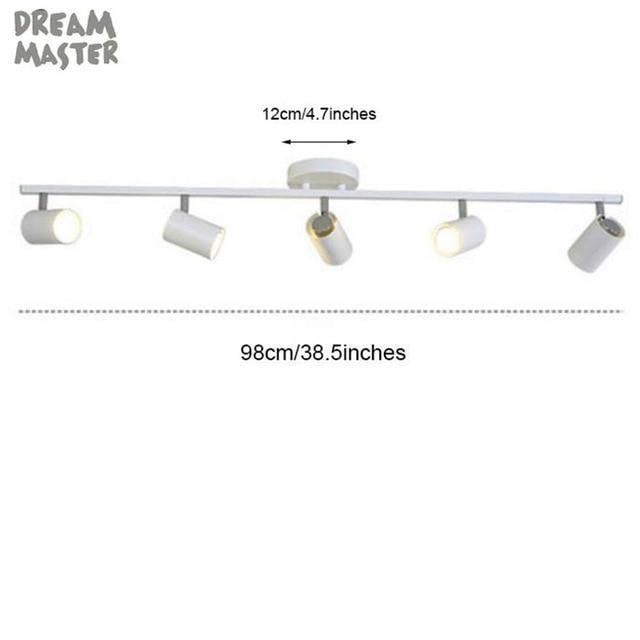 Barre à spots LED ajustables - Ultra-Design | Marco Lucetti Blanc - 5 lampes