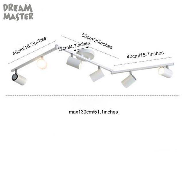 Barre à spots LED ajustables - Ultra-Design | Marco Lucetti Blanc - 6 lampes