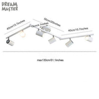 Barre à spots LED ajustables - Ultra-Design | Marco Lucetti Blanc - 6 lampes