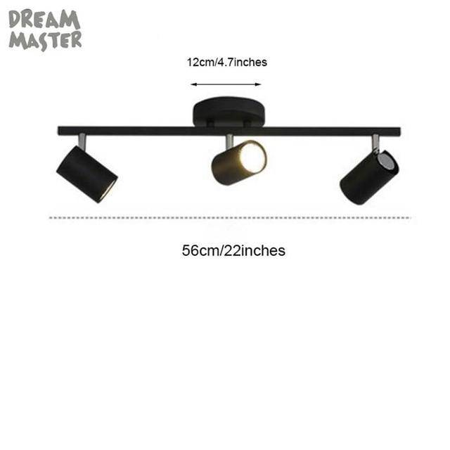 Barre à spots LED ajustables - Ultra-Design | Marco Lucetti Noir - 3 lampes