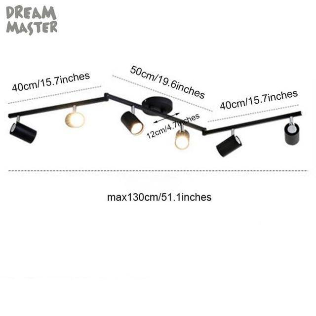Barre à spots LED ajustables - Ultra-Design | Marco Lucetti Noir - 6 lampes