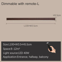 Barre LED design: Plafonnier stylé | Marco Lucetti L Intensité variable L100cm