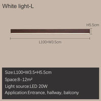 Barre LED design: Plafonnier stylé | Marco Lucetti L Lumière blanche L100cm