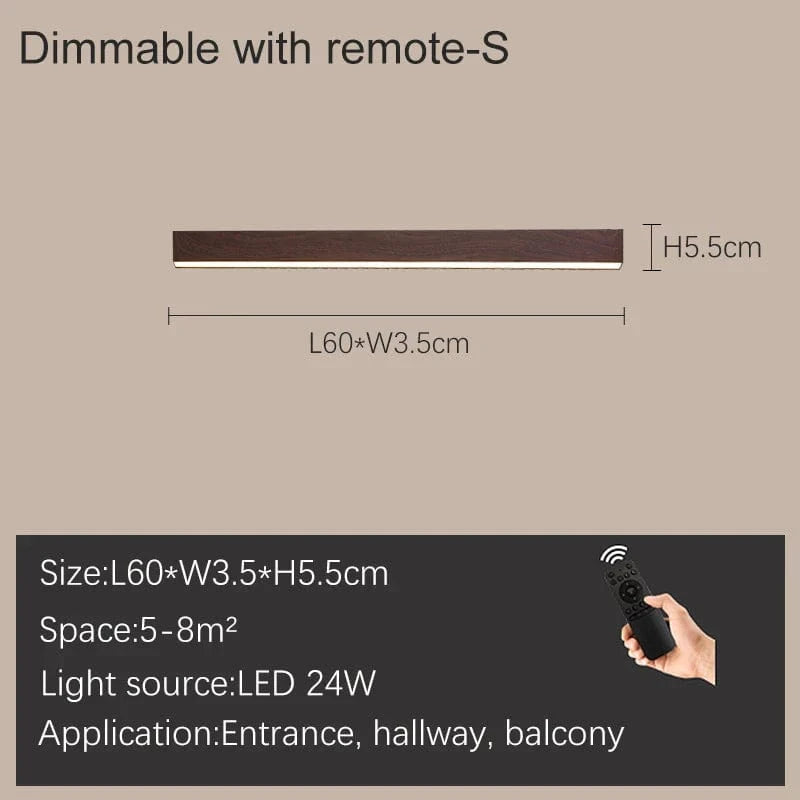 Barre LED design: Plafonnier stylé | Marco Lucetti S Intensité variable L60cm