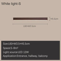 Barre LED design: Plafonnier stylé | Marco Lucetti S Lumière blanche L60cm