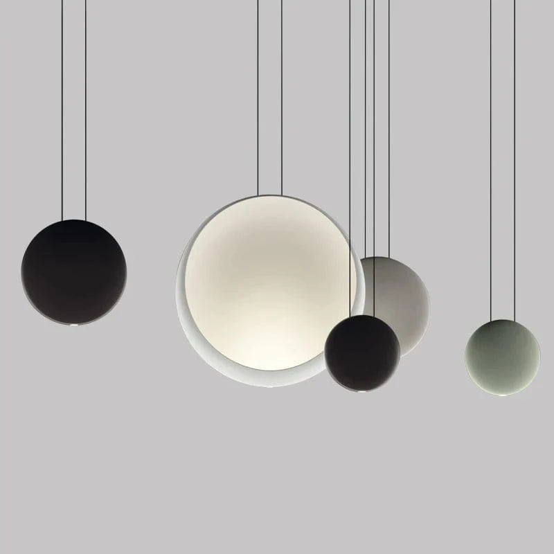 Barre nordique - Suspension LED - Lumière moderne - Canapé goutte - Lumière ronde - Résine - Lustre lampe suspendue - Salle à manger - Suspension LED luminaires | Marco Lucetti
