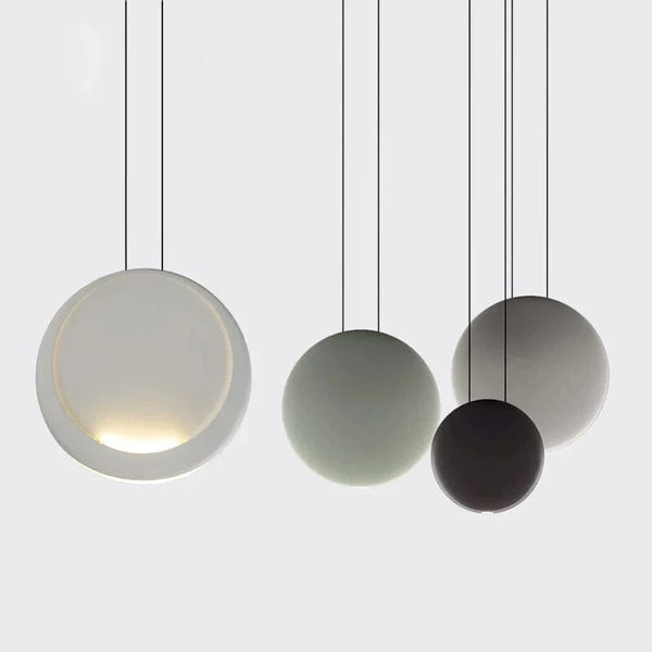 Barre nordique - Suspension LED - Lumière moderne - Canapé goutte - Lumière ronde - Résine - Lustre lampe suspendue - Salle à manger - Suspension LED luminaires | Marco Lucetti