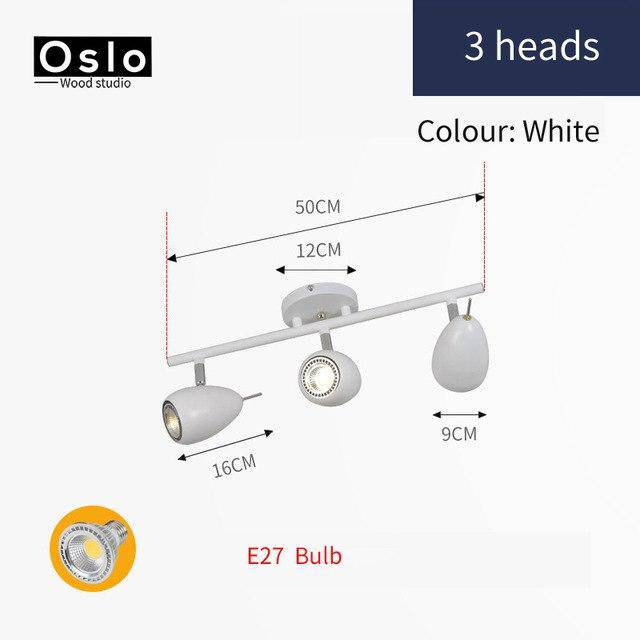 Barre Spot LED Ronde Réglable - Windows | Marco Lucetti Blanc - 3 lampes