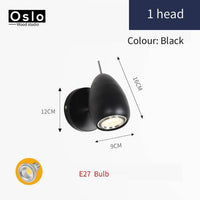 Barre Spot LED Ronde Réglable - Windows | Marco Lucetti Noir - 1 lampes