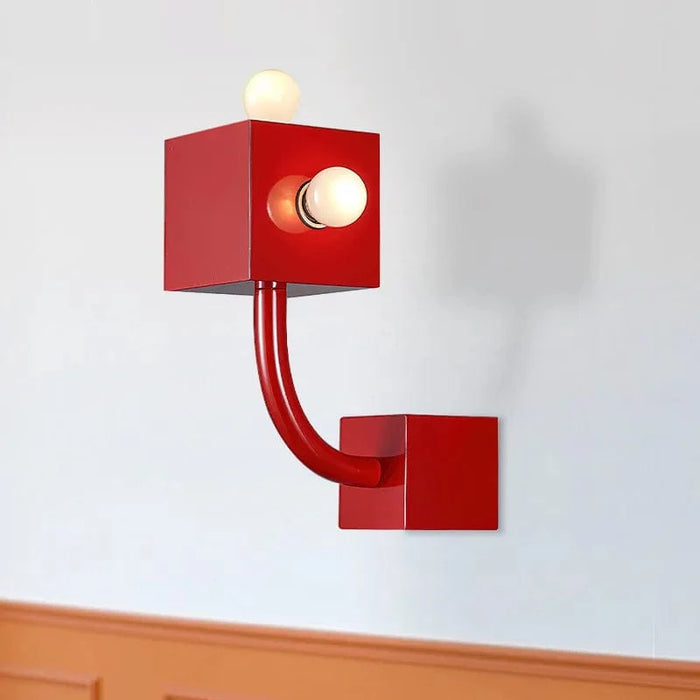 Bauhaus appliques Vintage Art rouge pour éclairer vos espaces intérieurs | Marco Lucetti