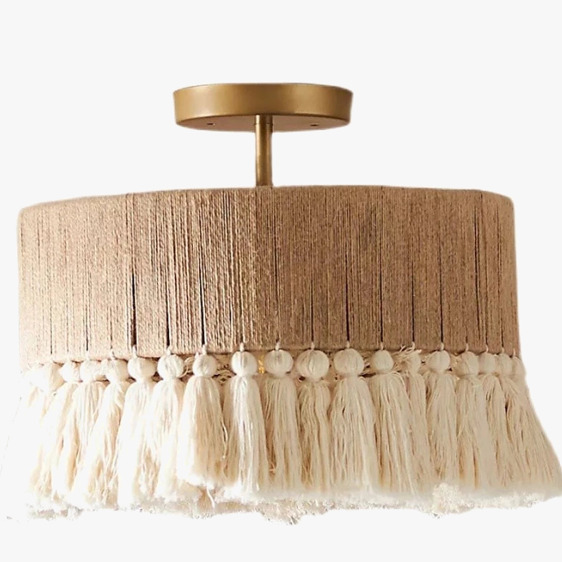 Suspension Vintage "Fringe Chic"