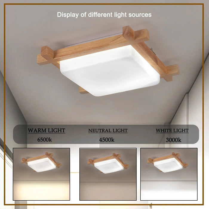 Bois Led plafonnier - Collection Japonaise pour éclairer votre intérieur | Marco Lucetti