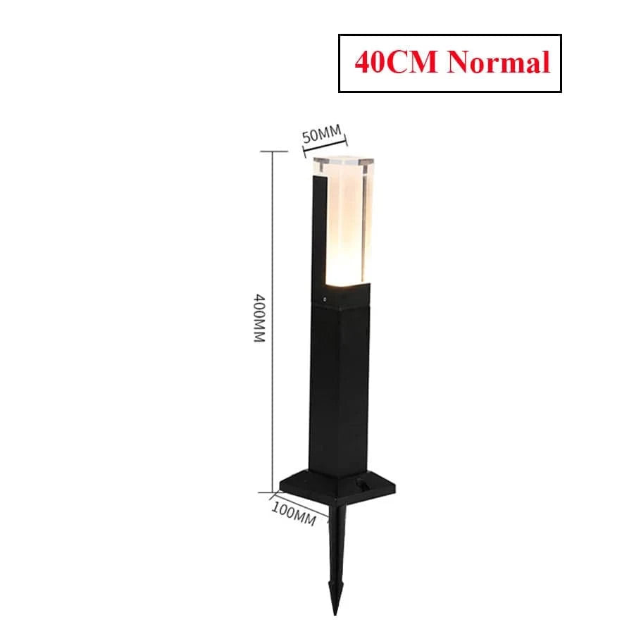 Bornes lumineuses LED Smart avec détecteur de mouvement PIR | Marco Lucetti 40CM avec piquet / Blanc chaud 3000K