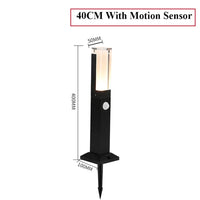 Bornes lumineuses LED Smart avec détecteur de mouvement PIR | Marco Lucetti Capteur 40CM Piquet / Blanc chaud 3000K