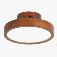 Plafonnier japonais en bois naturel