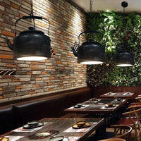 Bouilloire en fer pour une décoration élégante et rétro - Lustre industriel vent clair - Modèle WJ11087 | Marco Lucetti