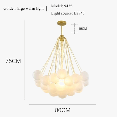 Boules de verre blanches modernes : suspension lumières pour décor intérieur | Marco Lucetti