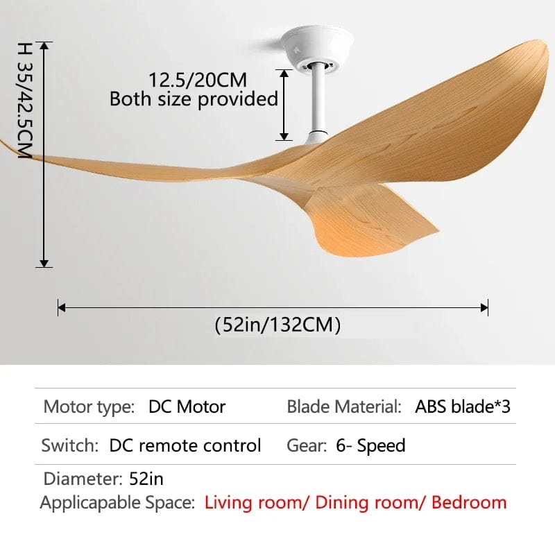 Bureau moderne américain avec ventilateur de plafond à télécommande sans lumière | Marco Lucetti
