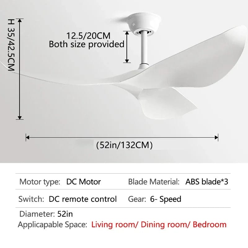 Bureau moderne américain avec ventilateur de plafond à télécommande sans lumière | Marco Lucetti