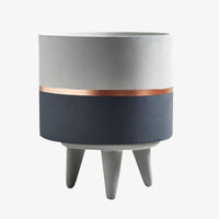 Cache-pot sur pied bas design effet Ciment Ultima | Marco Lucetti