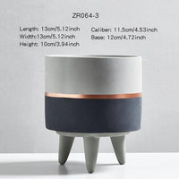 Cache-pot sur pied bas design effet Ciment Ultima | Marco Lucetti L