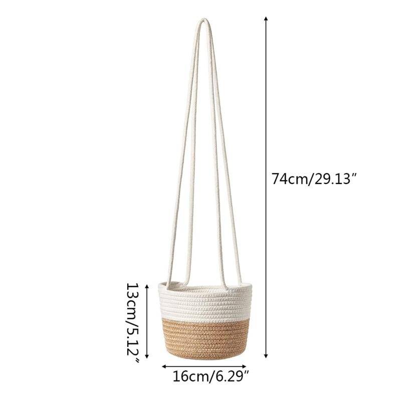 Cache-pots suspendus en osier scandinave | Marco Lucetti